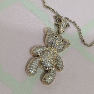 Teddy Bear Pendant Necklace